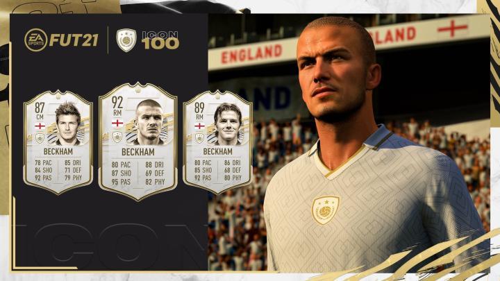 《fifa 21》游戏大使,而贝克汉姆将作为传奇球员之一加入fut传奇球员