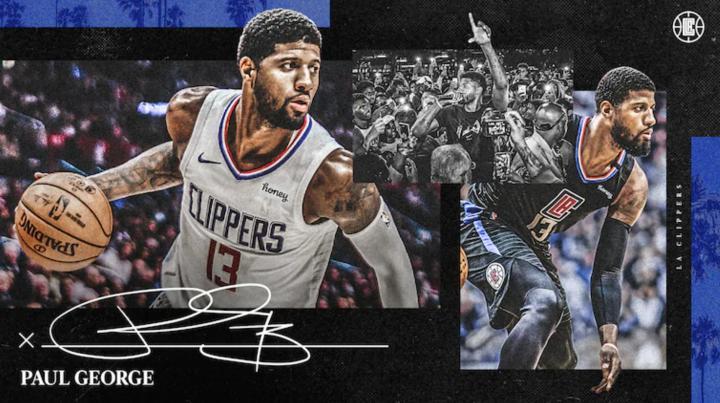 nba洛杉矶快船队官方消息,球队与保罗-乔治完成提前续约.