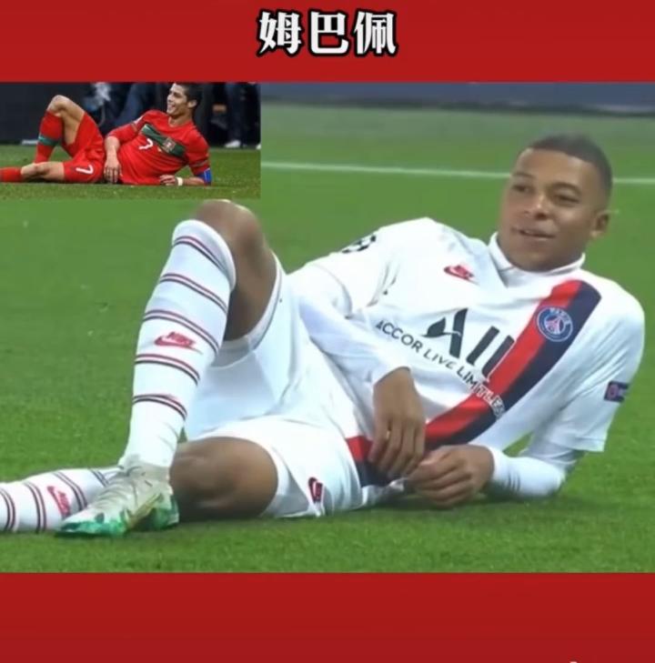 姆巴佩对c罗的爱有多少?这几个庆祝动作模仿的也太.