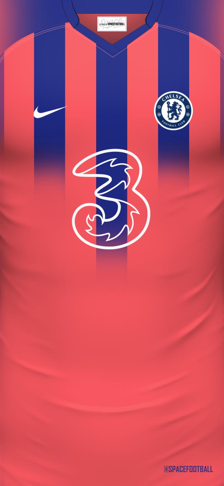切尔西20/21赛季主客场球衣壁纸designe.