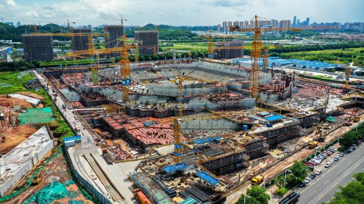 又到了广州恒大足球场施工进(2021.07.08.