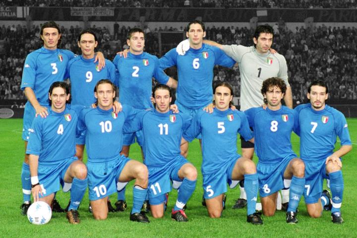意大利国家队2000主场球员版球衣