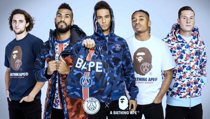 Bape Psg联名系列即将发布 巴黎圣日耳曼 懂球帝