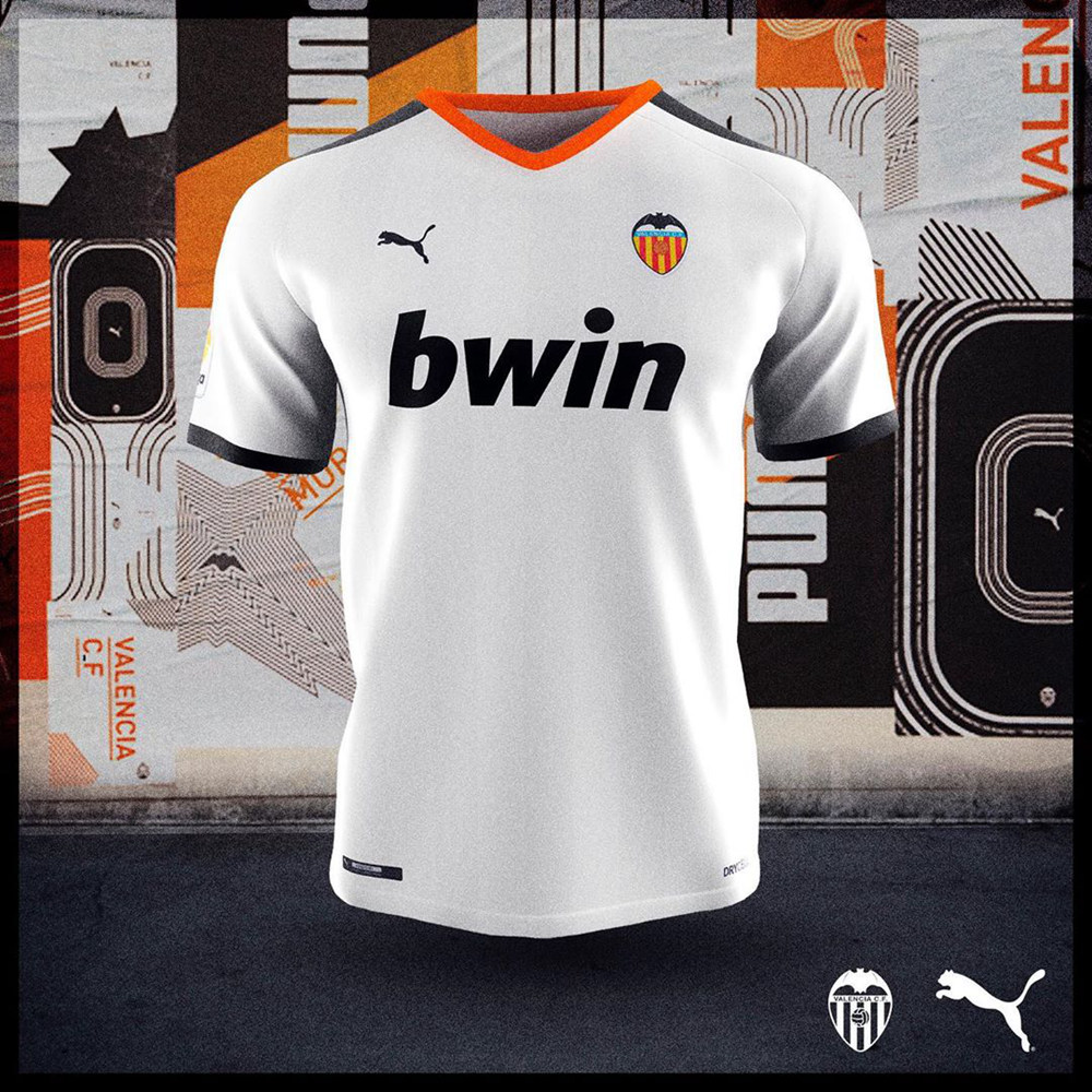 puma发布瓦伦西亚2019/20赛季主客场球衣