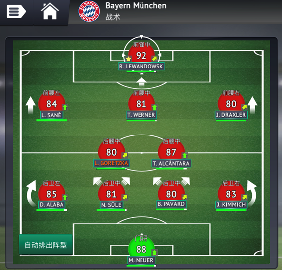 足球经理预测拜仁新赛季阵容萨内替罗本二娃重磅加盟国安