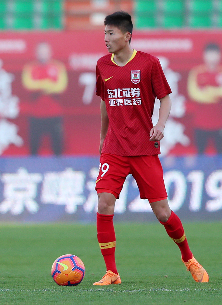 备战亚青赛长春亚泰小将白雪松入选u18国青集训队