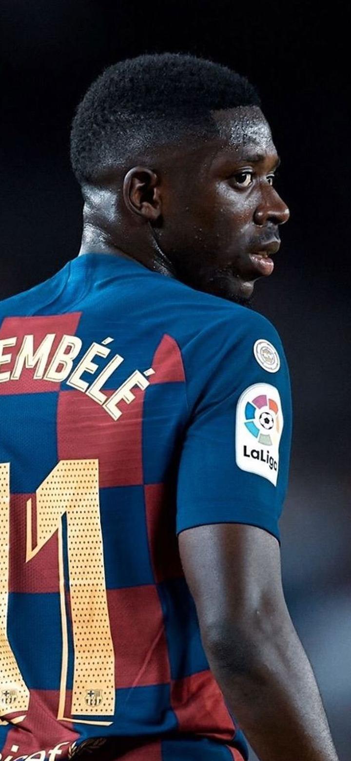 侠世壁纸:西甲巴塞罗那奥斯曼登贝莱手机壁纸第一期