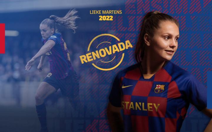 官方:马滕斯与巴萨女足续约至2022年,她曾当选fifa年度最佳