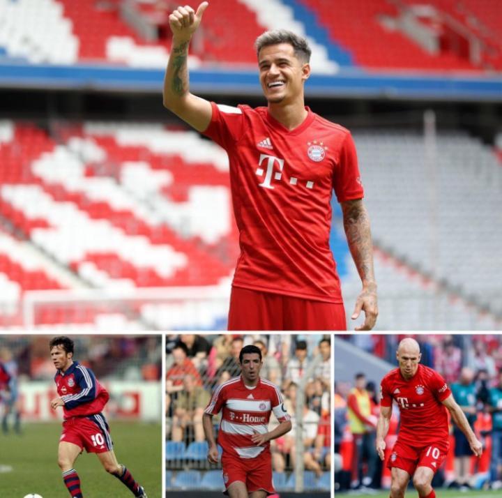 继承传奇的号码,拜仁官推欢迎库蒂尼奥加入10号俱乐部