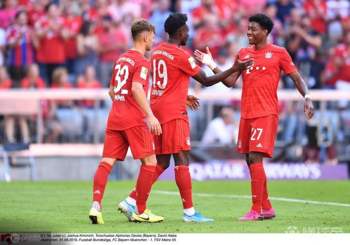 德媒期待下半程阿拉巴和戴维斯的拜仁左边卫之争