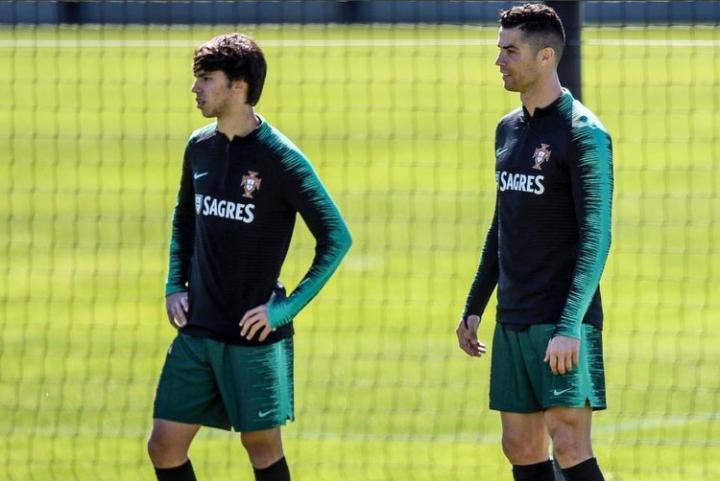 菲利克斯谈首次与c罗训练:感觉像在玩职业生涯模式