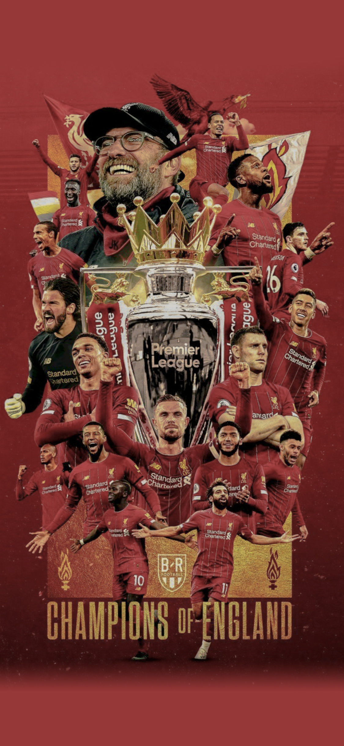 踢球侠壁纸英超利物浦高清全面屏手机第二期