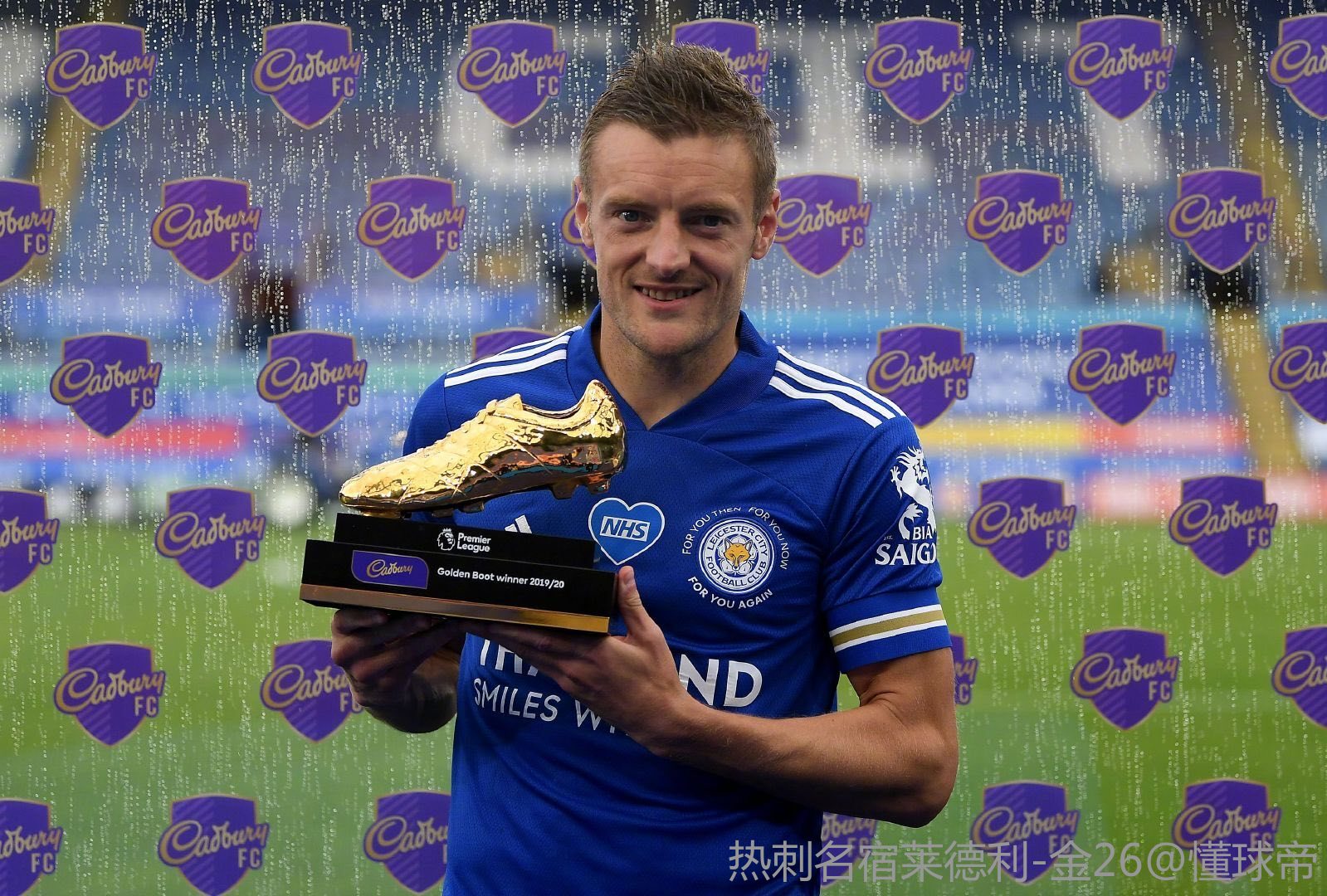 33岁198天瓦尔迪成为英超联赛年龄最大的金靴奖得主