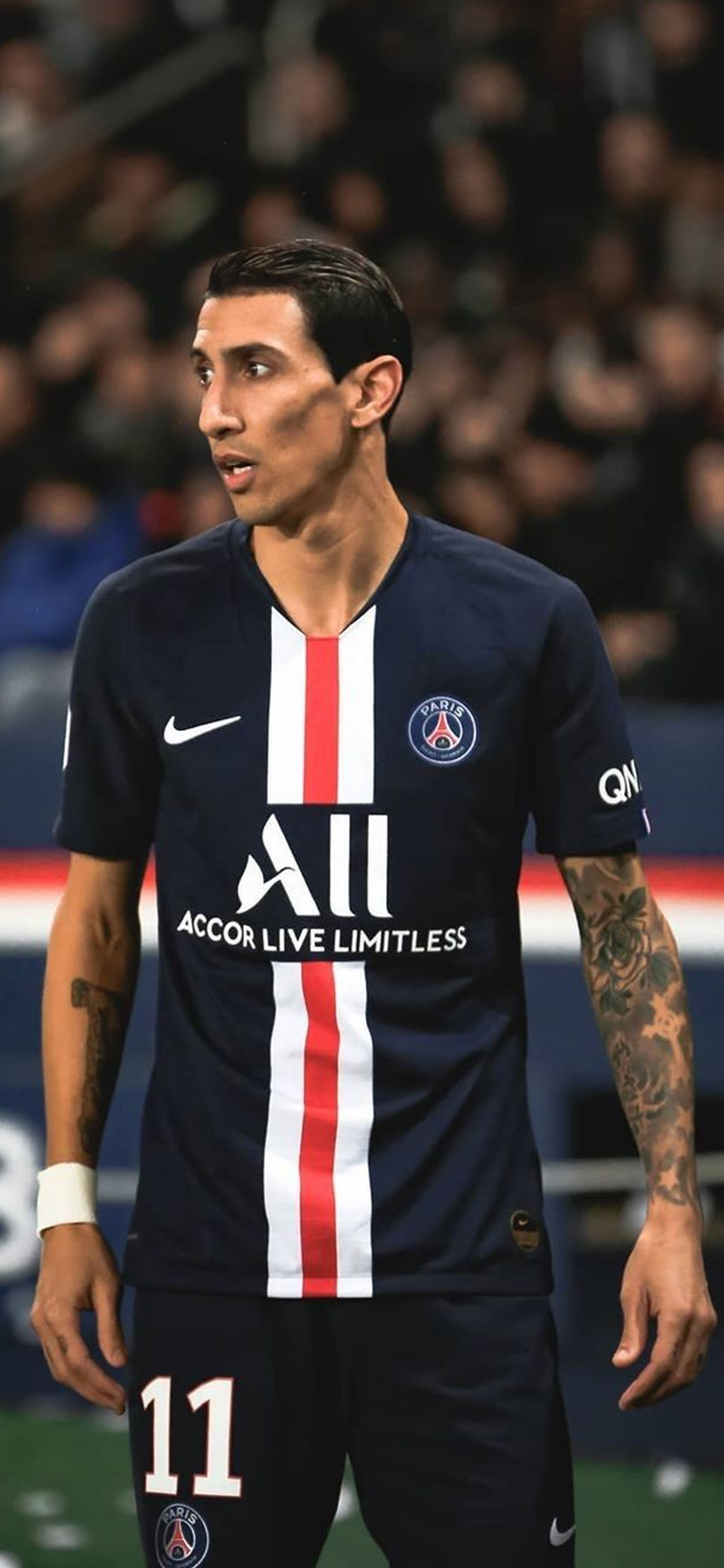 踢球侠壁纸法甲巴黎迪玛利亚高清全面屏手机第二期