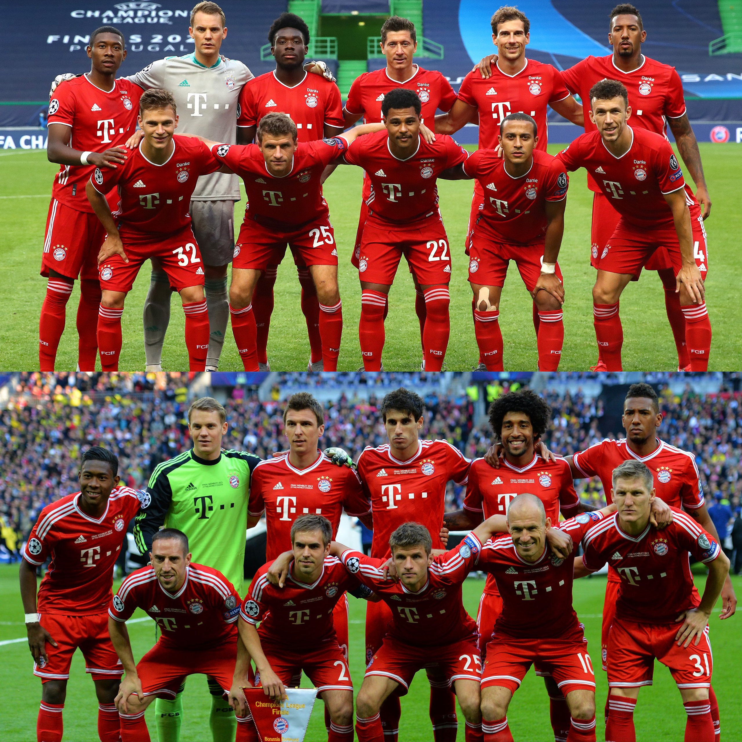 拜仁前锋莱万本赛季欧冠进球已经达到15球,超过了里昂全队的进球.