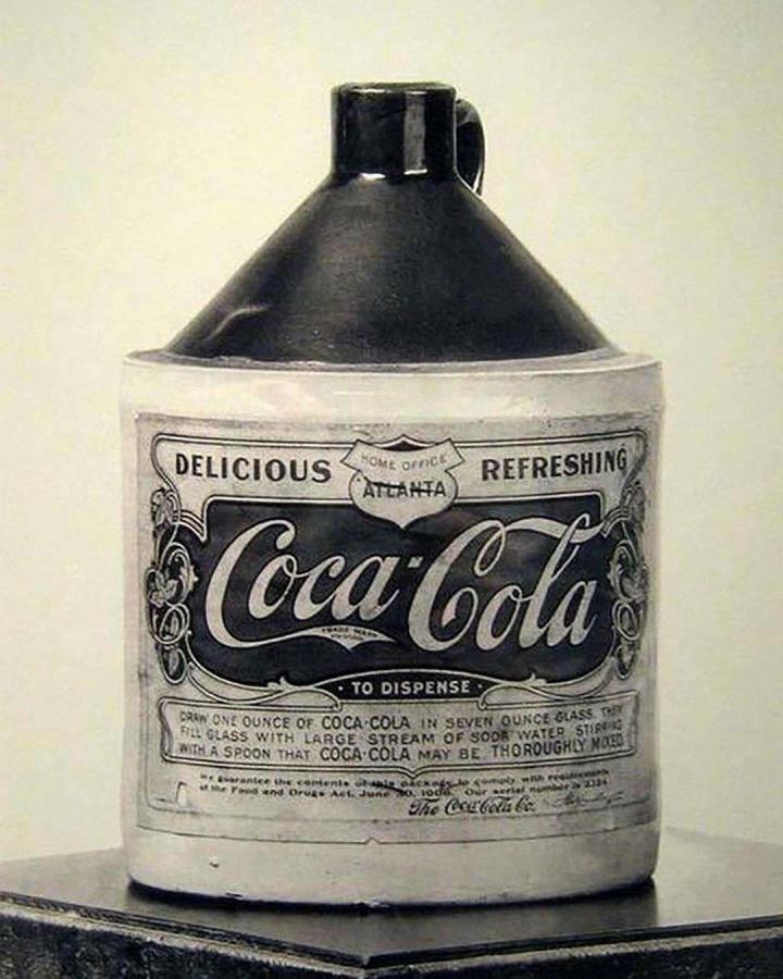 首批可口可乐的瓶子