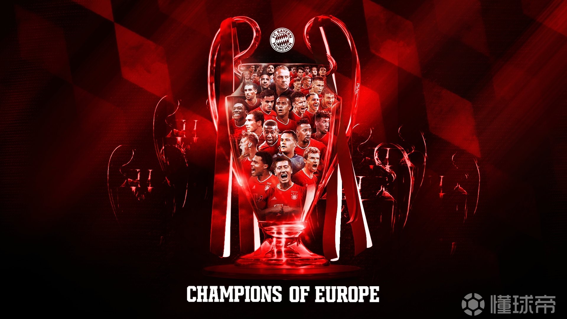 拜仁官方发布夺冠海报我们是欧洲冠军