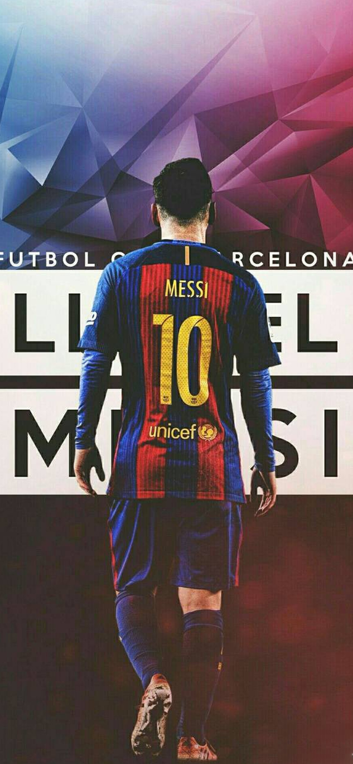 踢球侠壁纸西甲巴塞罗那梅西高清全面屏手机第六期
