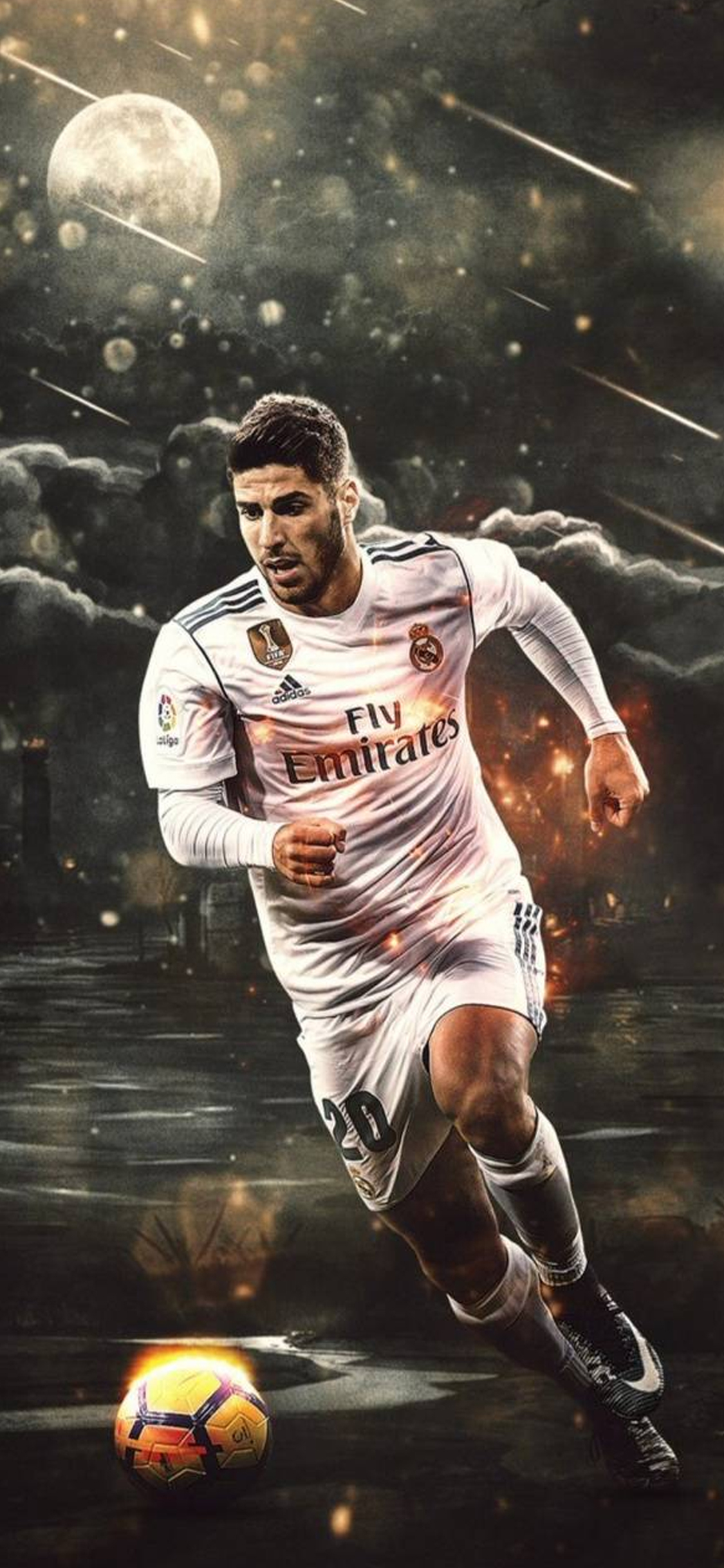 踢球侠壁纸西甲皇马阿森西奥高清全面屏手机第一期