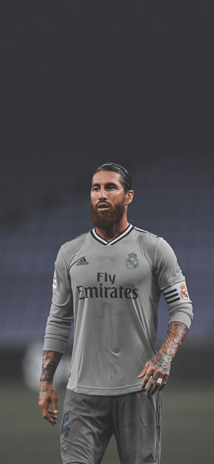 踢球侠壁纸:西甲皇马拉莫斯高清全面屏手机第三期