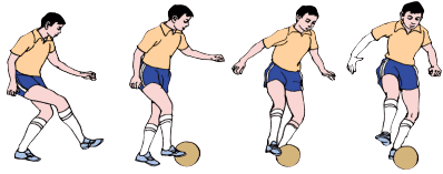 足球教学如何灵活自如的盘球运球射门