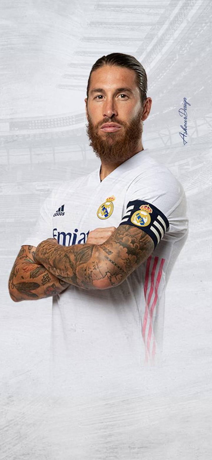 踢球侠无水印全面屏壁纸西甲皇马拉莫斯手机第四期