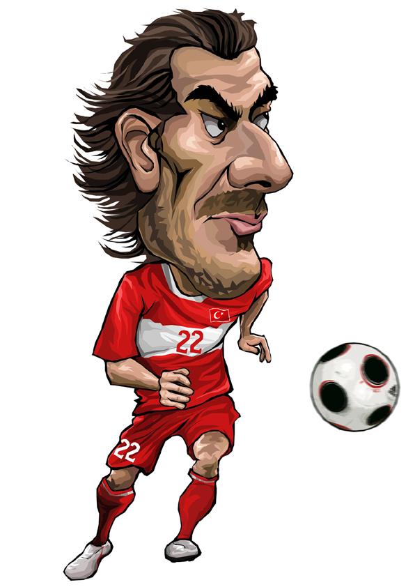 大陶画足球2008欧洲杯16国当家球星你还记得吗