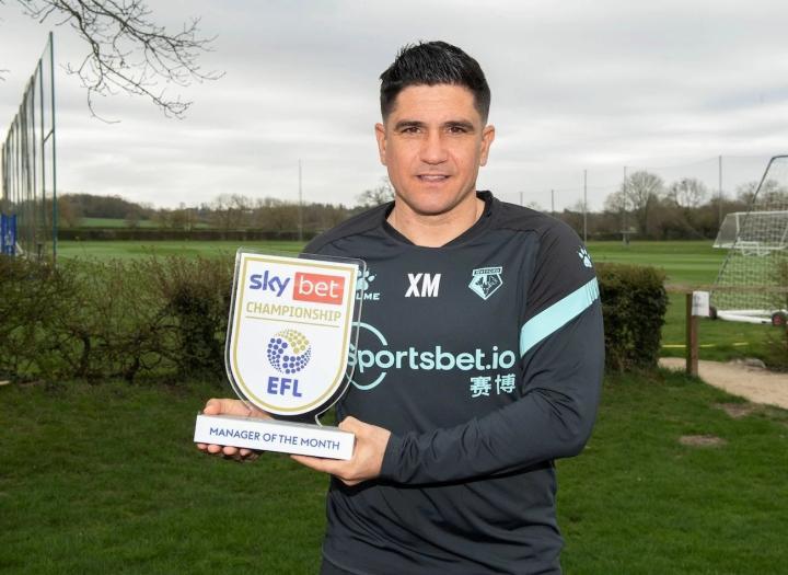 官方:沃特福德主帅西斯科当选英冠联赛3月最佳主帅