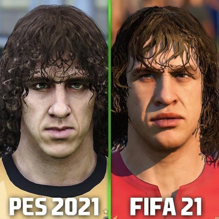 实况21与fifa21经典球星脸型对比[吃瓜][.