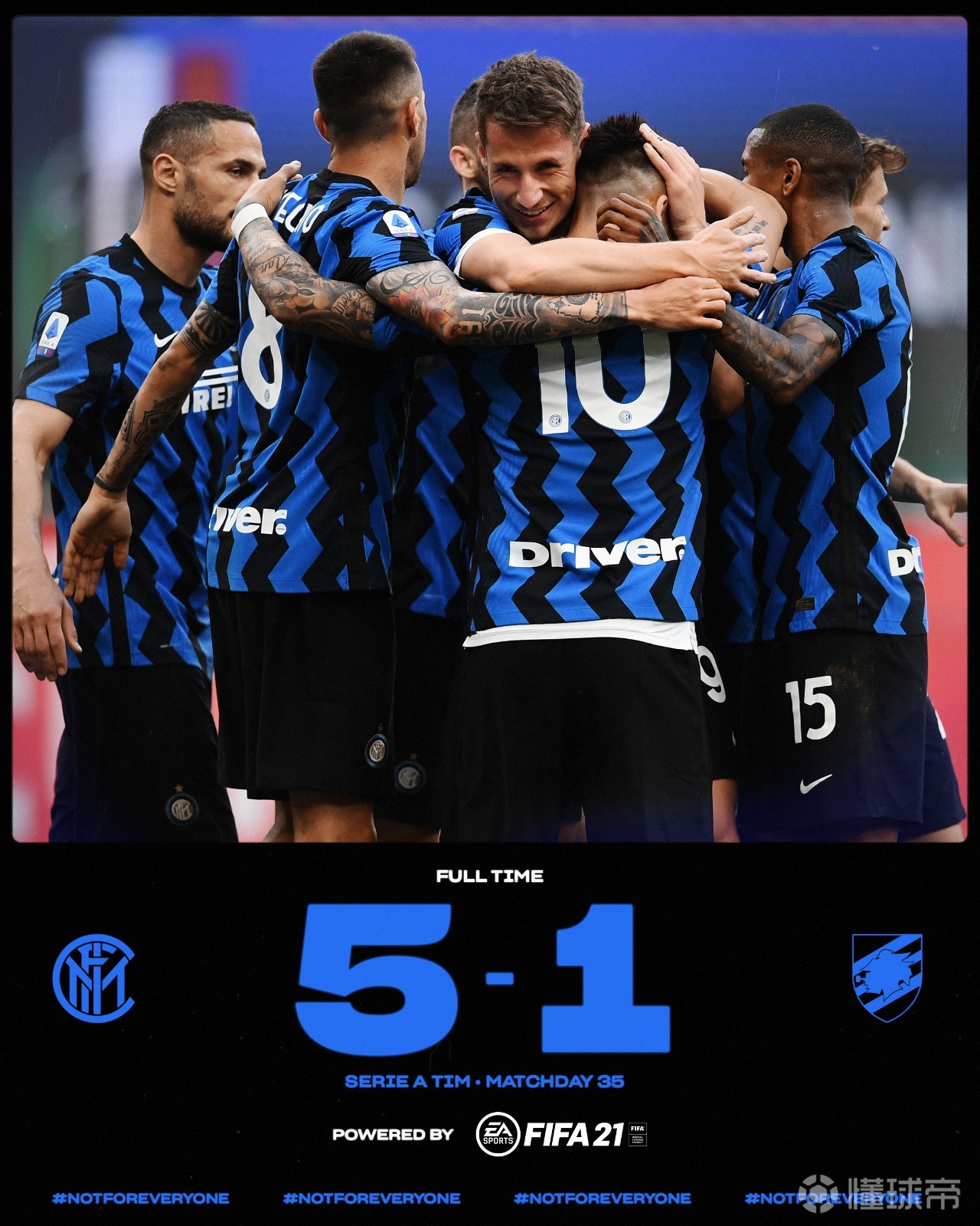 202021赛季意甲联赛第35轮国际米兰在主