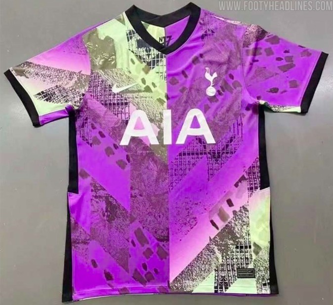 热刺202122赛季第三球衣谍照曝光以伦敦n17区为设计灵感