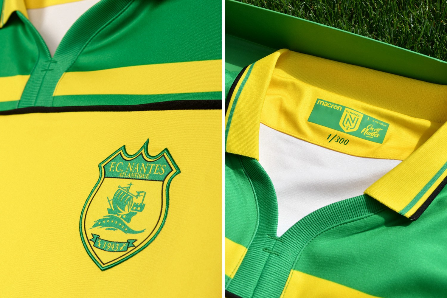 macron发布南特夺冠20周年限量球衣