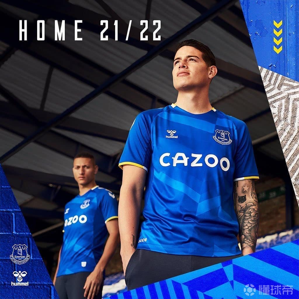 202122赛季埃弗顿主场球衣