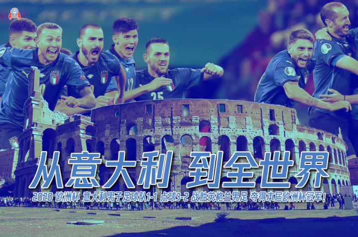 欧洲杯决赛 自制海报 从意大利,到全世界!这一次.
