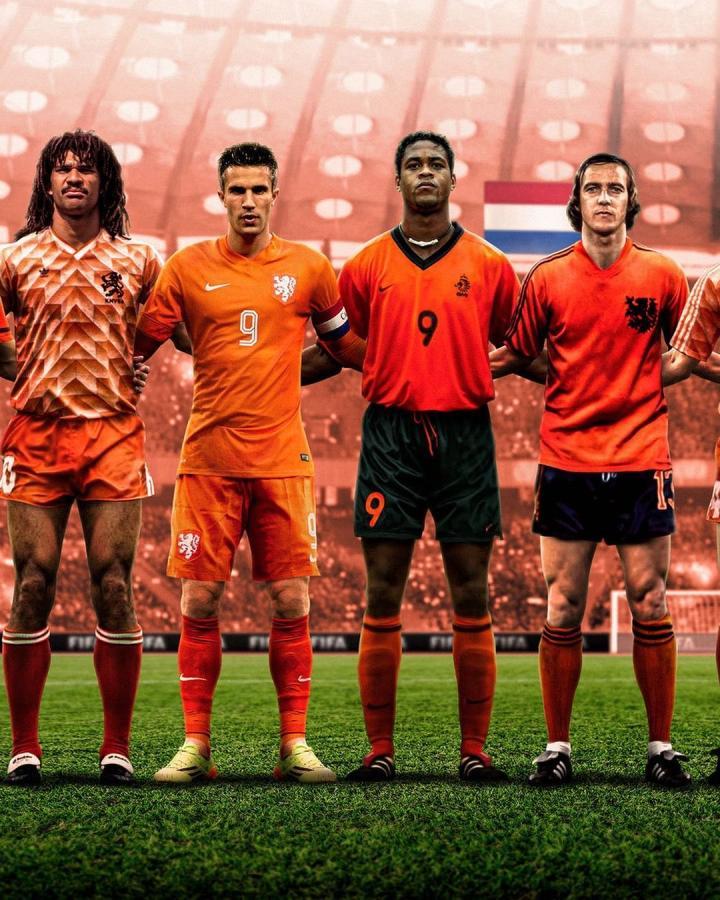 荷兰国家队著名球星全家福