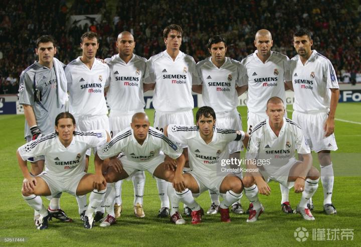 皇马银河战舰一期七大巨星劳尔齐达内菲戈罗