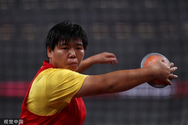 残奥女子铁饼f38级决赛:米娜破世界纪录夺冠,李英粒第二|东京奥运会