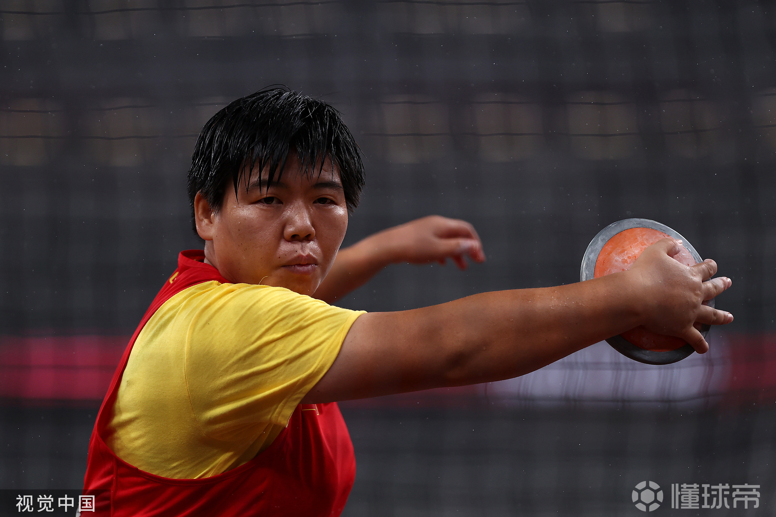 残奥女子铁饼f38级决赛米娜破世界纪录夺冠李英粒第二