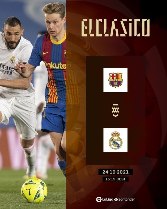 【首回合西班牙国家德比时间确定:北京时间10月24日22点15开球】