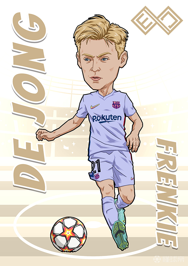 原创球星漫画巴萨时期梅西小罗德容关