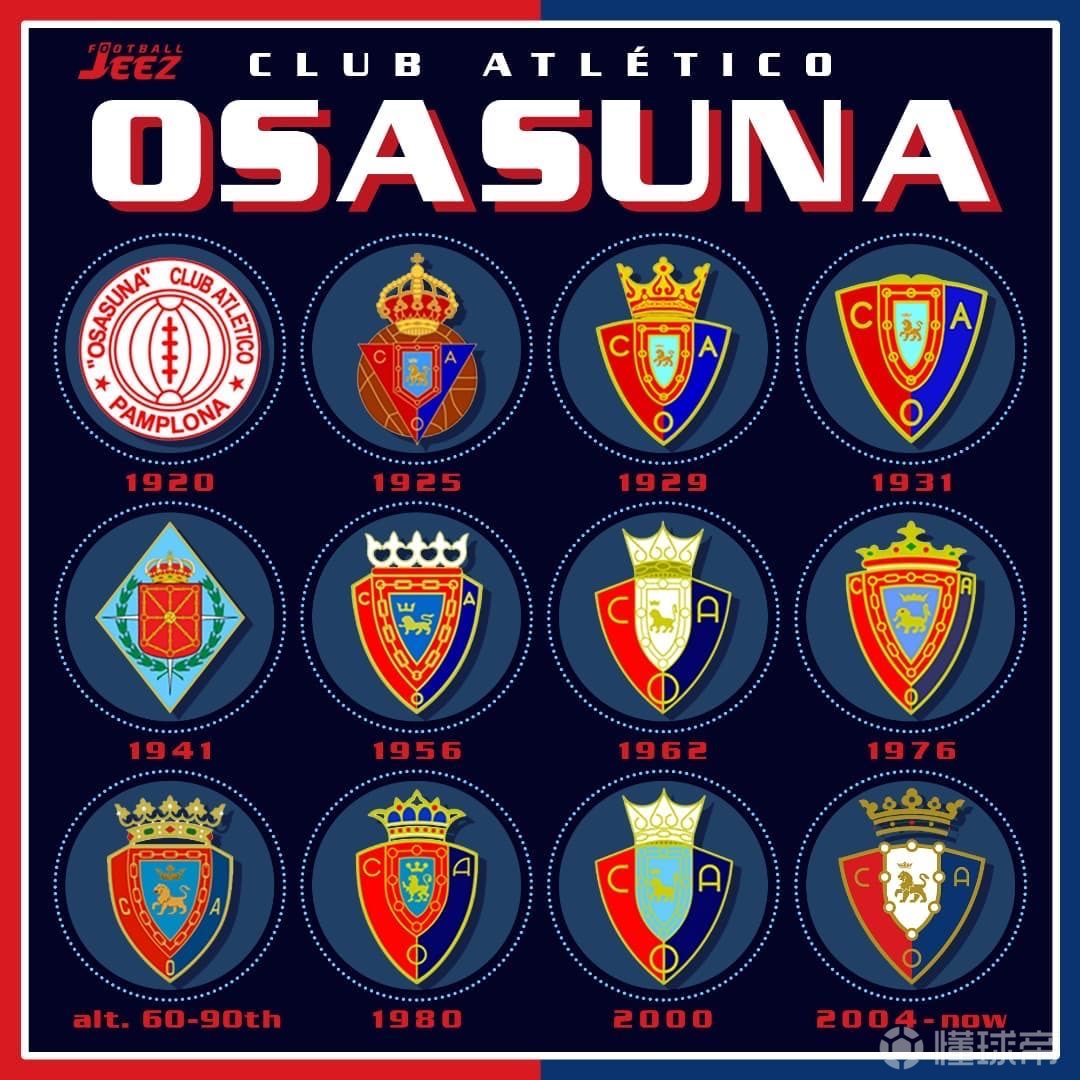 小红人奥萨苏纳队徽演变史