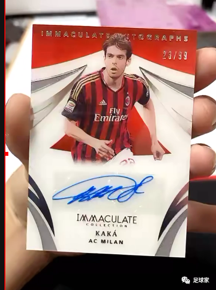 这一版的卡卡签字已经有拆出了,选图应该是重返米兰时期的卡卡,想必这