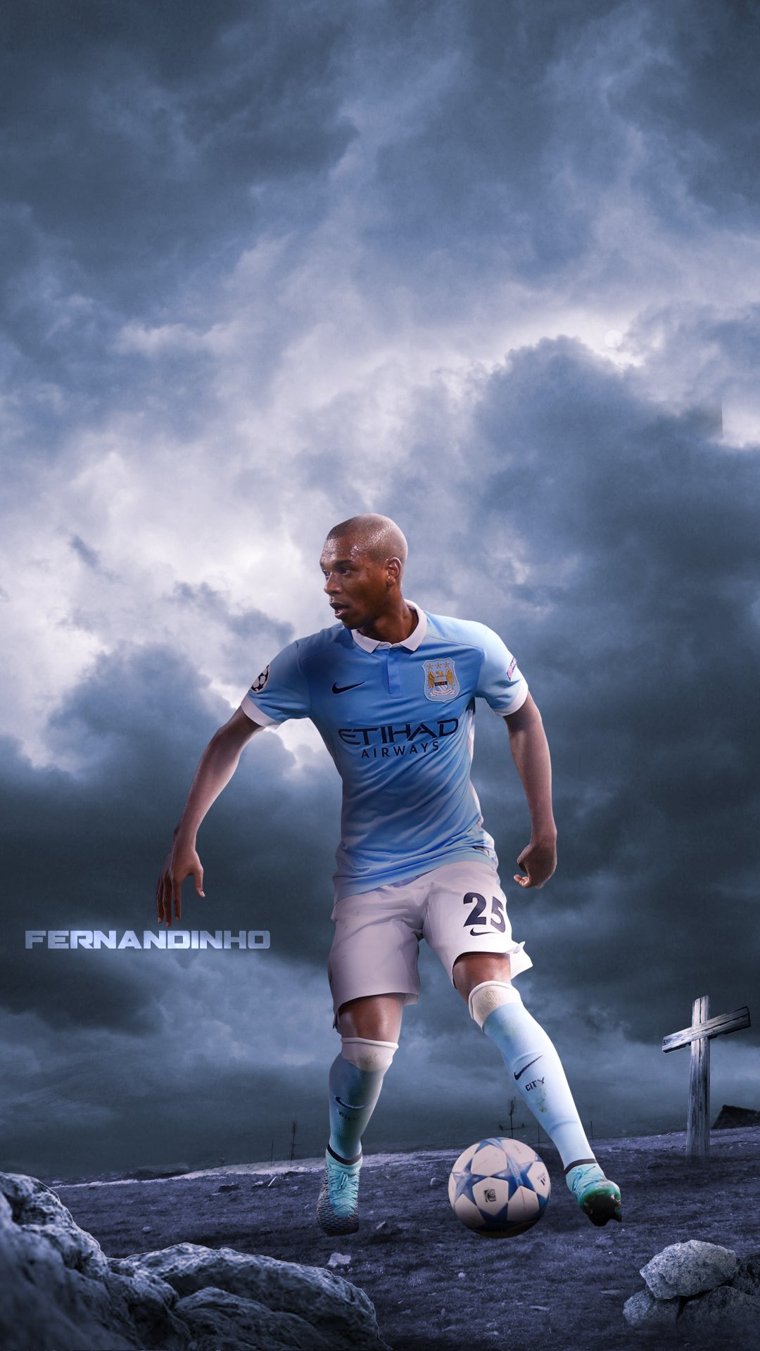 曼城球员特辑125号中场费尔南迪尼奥手机壁纸第六期