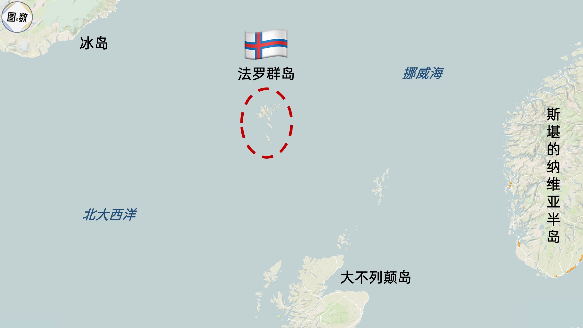 法罗群岛地图位置图片